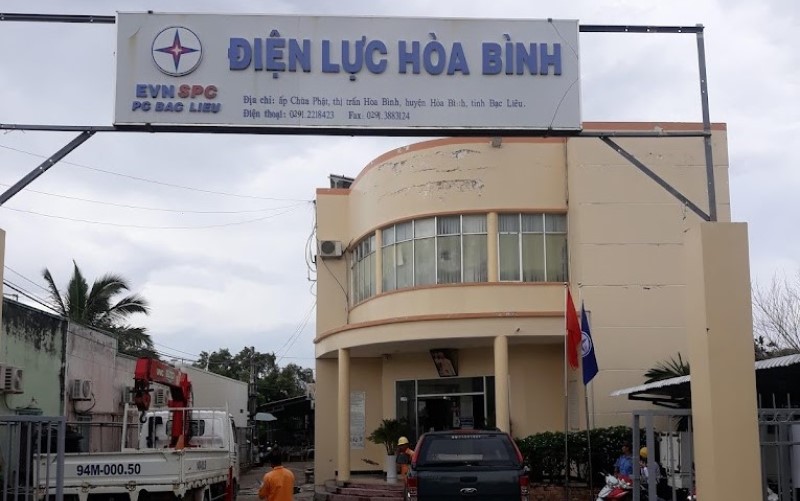 Xem thông tin điện lực Hòa Bình Bạc Liêu